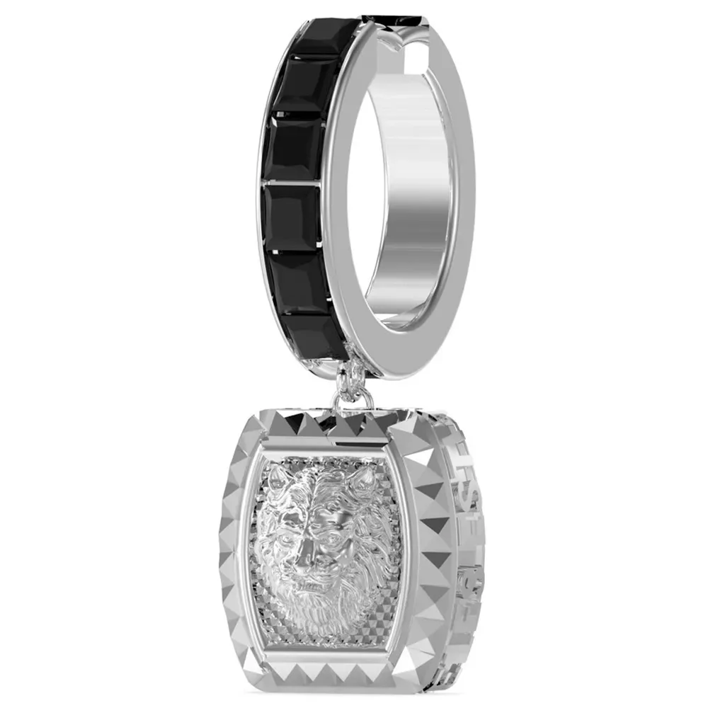 Orecchini Lion King Silver / Black One Size - Guess - FashionsVida