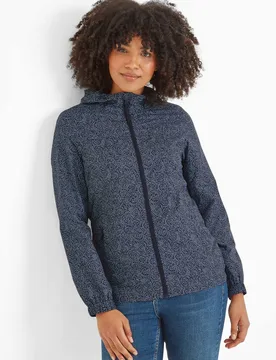 Women's 'Craven' Waterproof Packaway Jacket in Dark Indigo Size: 10 - Dark Indigo - Size: 10 - TOG24 - FashionsVida