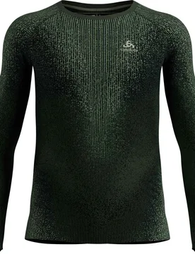 Technische Unterwäsche – Herren – Blackcomb Eco BL Top Crew Neck LS Blackcomb Eco M Urban Chic für Herren Größe S Grün - Odlo - FashionsVida