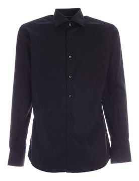 Camicia con logo Signature