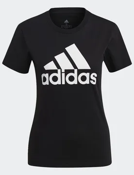 T-shirt con logo Essentials L Black / White - Adidas - FashionsVida