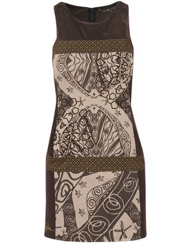 KOROSHI Vestido beige / marrón