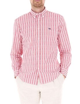 Camicia a righe ROSSO XXL