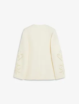 Blazer de mujer sin solapa con abalorios - Scalpers - FashionsVida