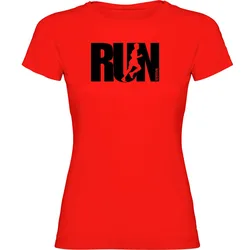 Maglietta A Maniche Corte Word Run Red S
