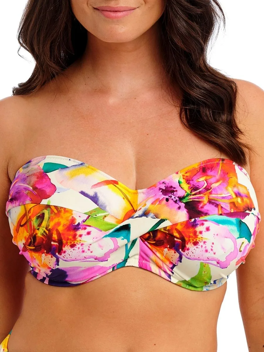 Womens Iguazu Falls Bandeau Bikini Top - Multicolour Polyamide - Size 36e - Fantasie - FashionsVida