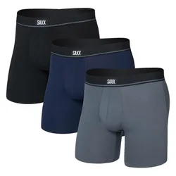 Boxers Essential 3 Unità Black / Turbulence / Maritime XS