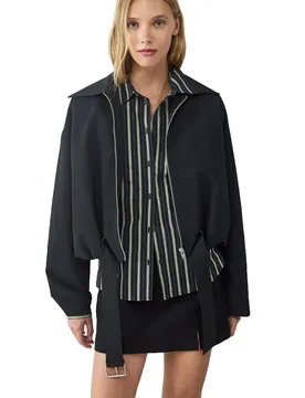 Giacca Rainy With Belt Black / Jet Black XL