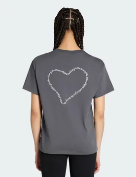 T-SHIRT AMPIA CON GRAFICA E SET DI RICAMI 2XL Grey Six - Adidas - FashionsVida