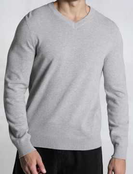 Maglione in cotone - grigio