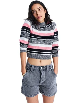 Pantalón corto vaqueros de mujer Island Hopper High Lava - Roxy - FashionsVida
