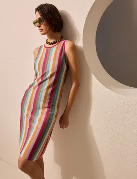 Vestido de playa estampado de mujer - Énfasis - FashionsVida