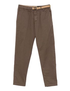 Pantaloni marroni con cintura in vita