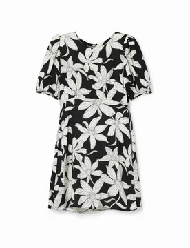 Robe courte fleurs BLACK XS female - Desigual - FashionsVida