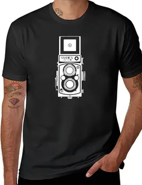 Yashica Mat 125G Black T-Shirt vintage clothes customizeds Blouse customs oversized t shirts for men - Aliexpress - FashionsVida
