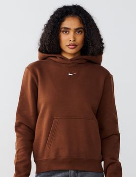 Hoodie Studio Centered Logo marron m
