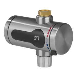 Edelstahl-Durchlauferhitzer Kompakt silber