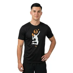 Momo González Short Sleeve T-shirt Puma Black / Heat Fire / Puma White S