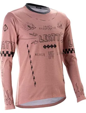 Maglia A Maniche Lunghe Gravity 3.0 Dusty Pink - Leatt - FashionsVida