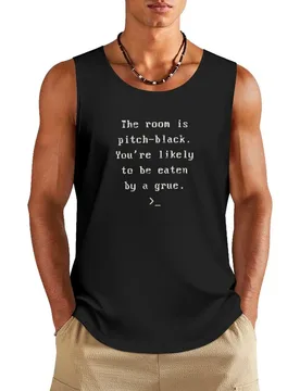 ZORK DARK GRUE ADVENTURE TEXT Tank Top t-shirt for men new in tops & t-shirt man vest - Aliexpress - FashionsVida