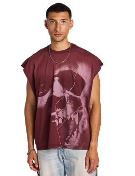 JA Herren Schutzwesten - Lila - Größe M - Baumwoll-Jersey Purple M