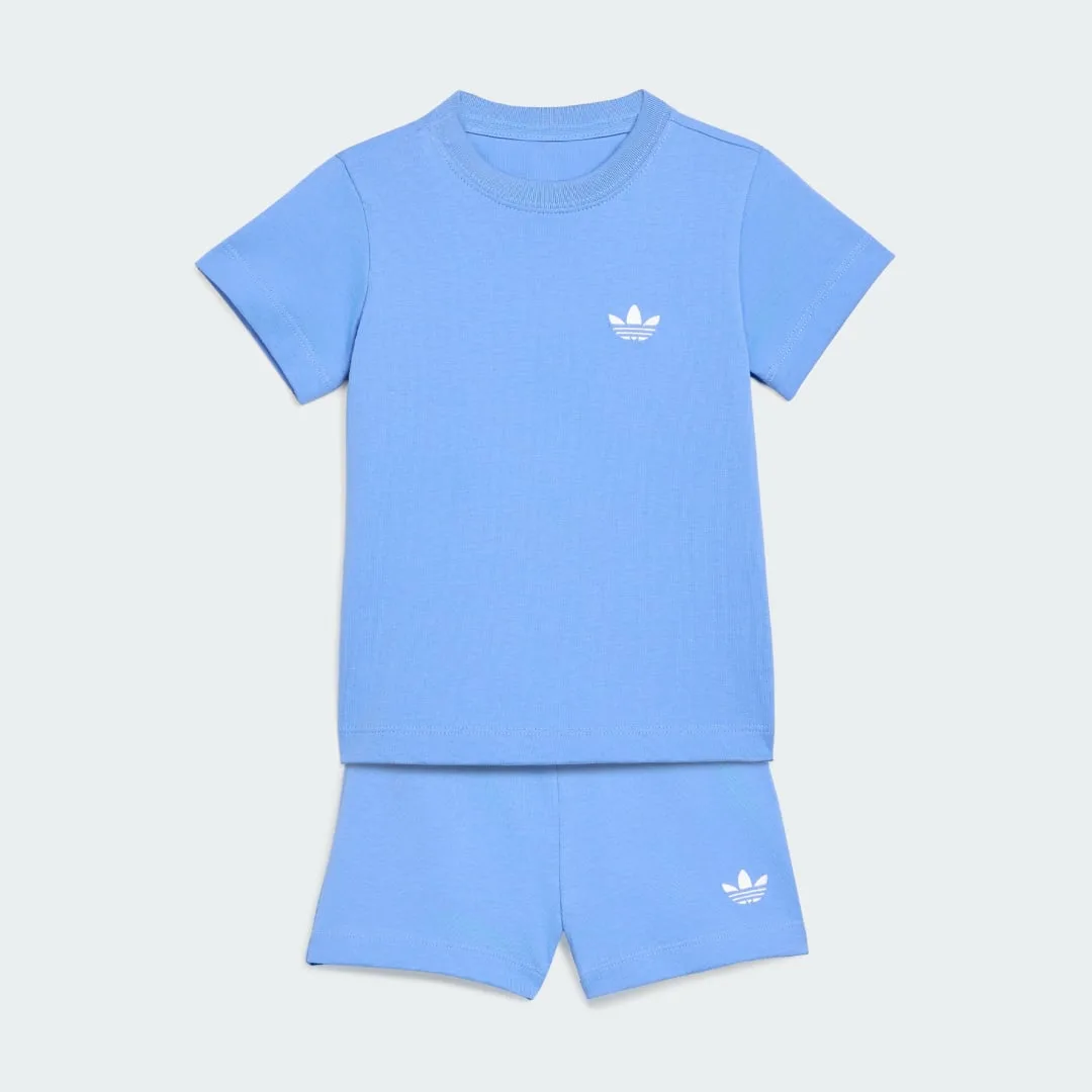SHORT T-SHIRT SET 3-4A Blue Fusion - Adidas - FashionsVida
