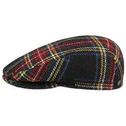 Glaston Wool Stewart Flat Cap by - navy - Size: 60 cm