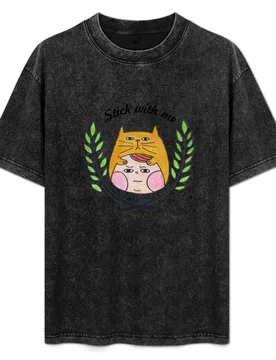 Stick with me T-Shirt Non-Shrink Basic Cotton T-Shirt - Aliexpress - FashionsVida