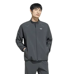 Trefoil Men Track Tops - Grey - Size M - Poly Mesh - Grey - Size: Medium