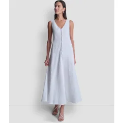 DKNY - Vestido fluido sin mangas