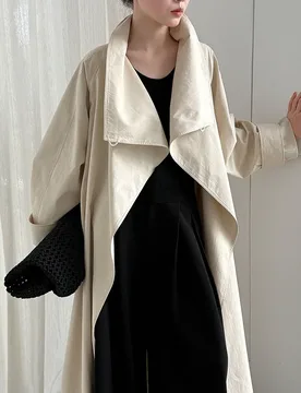 GC 2026 Women Apricot Big Size Long Elegant Trench New Stand Collar Long Sleeve Windbreaker Fashion Tide Spring Autumn - Aliexpress - FashionsVida