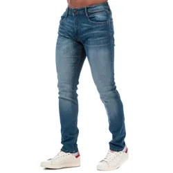 Mens Maylead Slim Fit Jeans In Denim - Blue Cotton - Size 34 Long