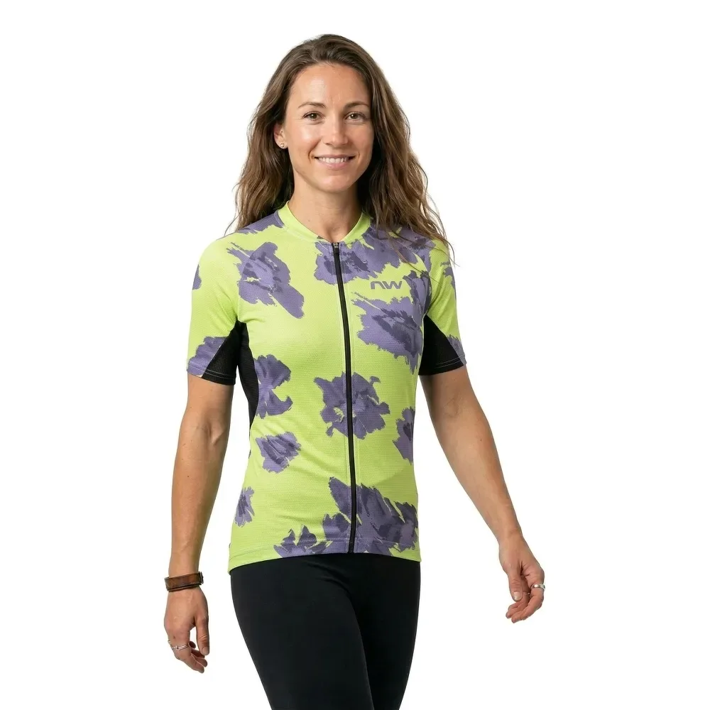 Maglia A Maniche Corte Force Evo Yellow / Dark Purple - Northwave - FashionsVida