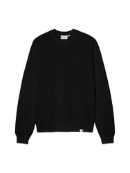 Stockton Sweater maglioncino da uomo a uncinetto - Black