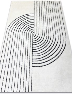 Teppiche Modern Teppich Mode 8587 Geometrisch Creme / 80x150 Cm 80x150 Cm