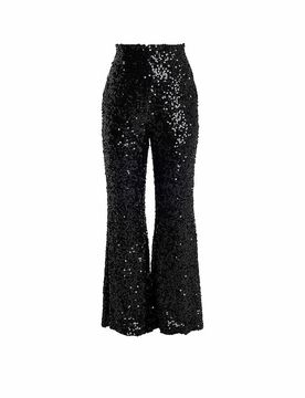 Hose Flared Fit schwarz 38 damen