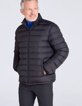 Vista Mens Padded Jacket - Black - Black - Size: L - Mountain Warehouse - FashionsVida