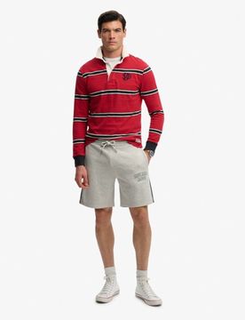 Superdry Herren Athletic Essentials Shorts Light Grey - Größe: M