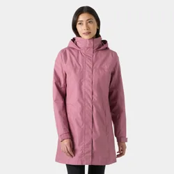 Women's Aden Long Rain Coat Pink L - Wildberry Pink - Female