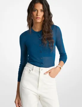 Conjunto de mujer de cárdigan y top tipo sujetador de mezcla de Tencel - MICHAEL Michael Kors - FashionsVida