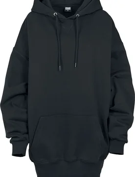 Kapuzenpullover - Ladies Long Oversize Hoody - XS bis 5XL - für Damen - Größe L - schwarz - Frauen - female - Urban classics - FashionsVida