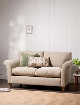 AND STONEHOUSE Amelie Fabric Medium 2 Seater Sofa Beige - Barker - FashionsVida