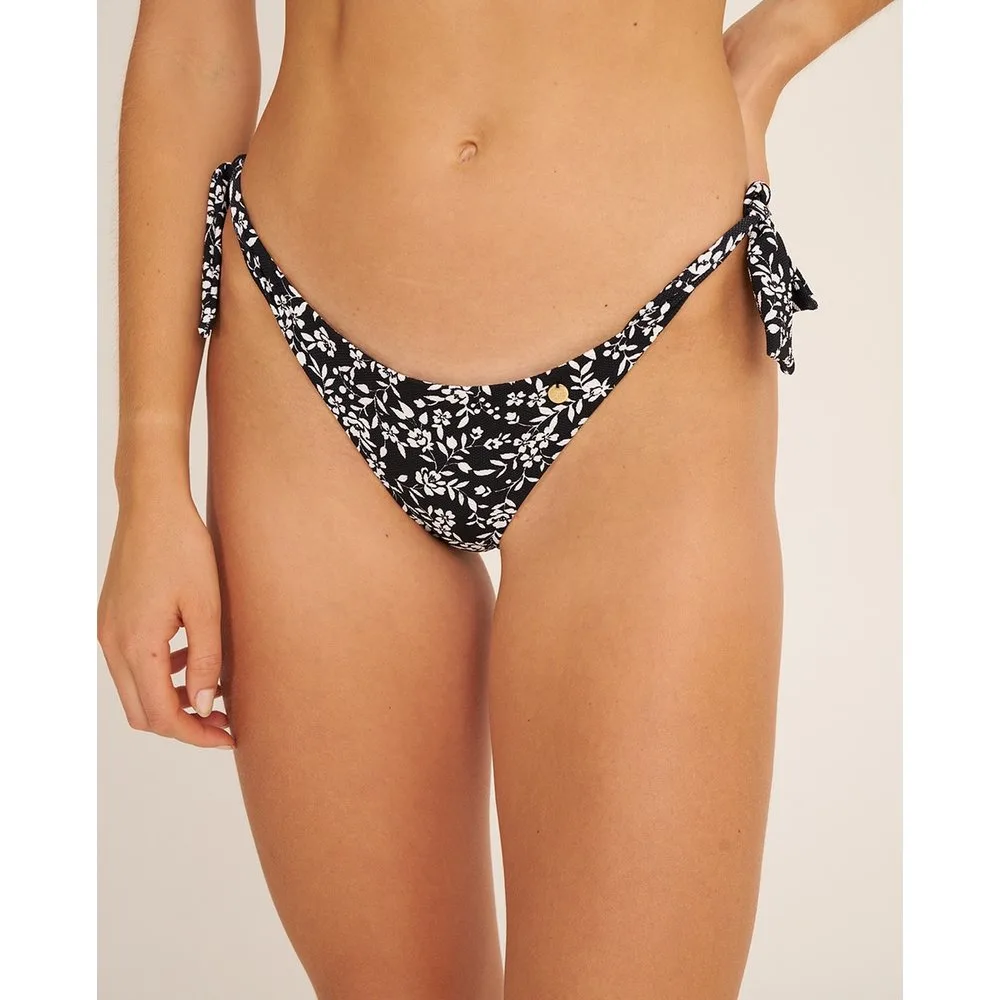 Braga de bikini brasileña con lazos y estampado de flores - Bohodot - FashionsVida