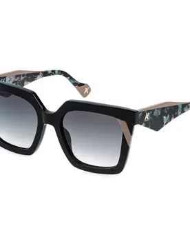 Occhiali Da Sole Da Donna Sya215-50700 Shiny Black Smoke Gradient/CAT3