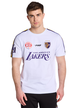 Los Angeles Lakers Ultras Herren T-Shirts - Weiß - Größe S - Baumwoll-Jersey White S