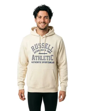 Felpa Con Cappuccio Amu A30151 Soya XL - Russell athletic - FashionsVida