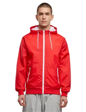 Giacca Windrunner Red / White 2XL - Build Your Brand - FashionsVida