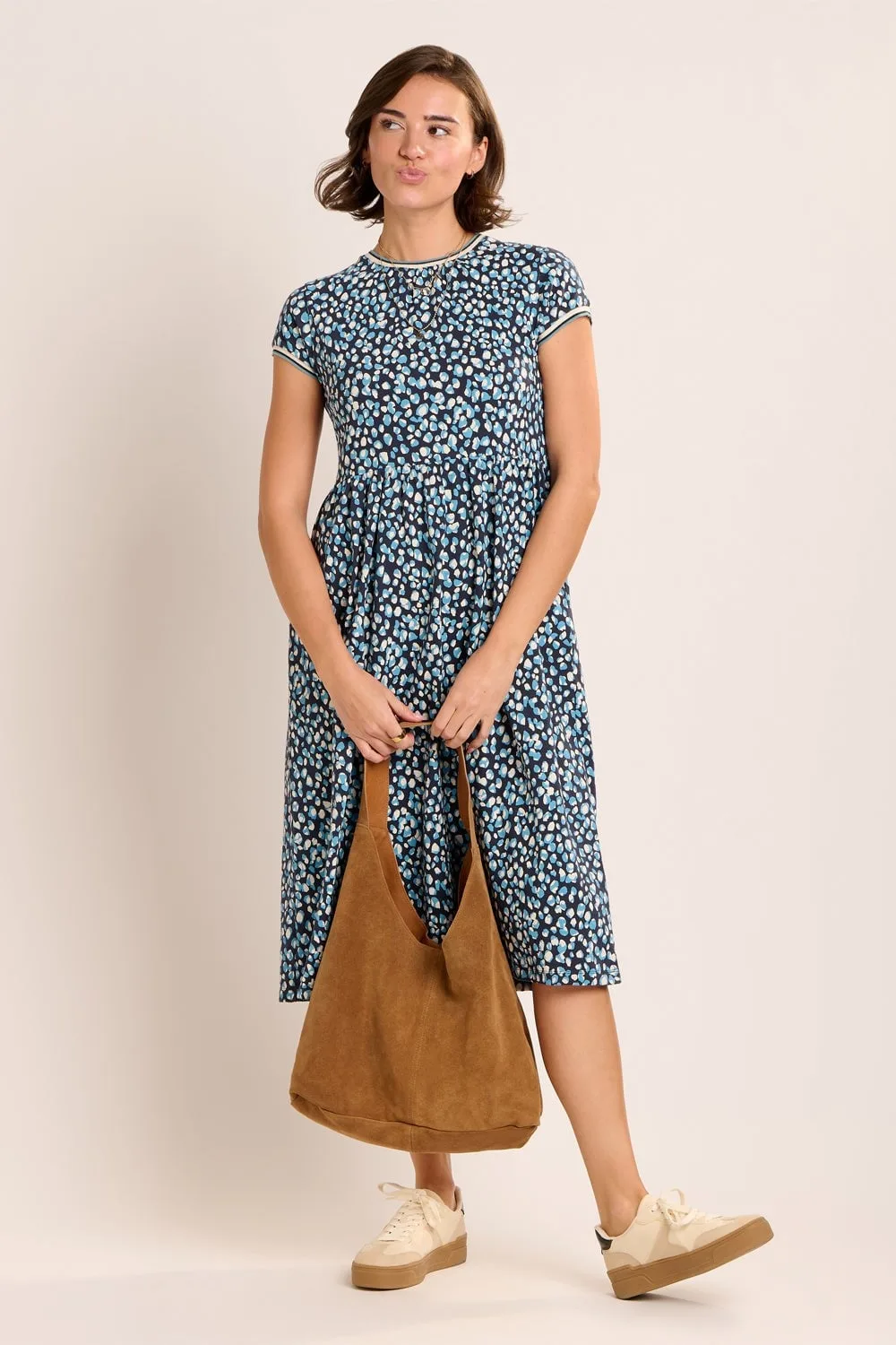 Alexia Womens Jersey Midi Dress - - Size: 14 - Brakeburn - FashionsVida