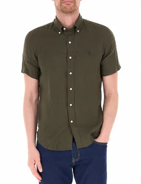 Camicia in lino POLO VERDE OLIVA M - Ralph Lauren - FashionsVida