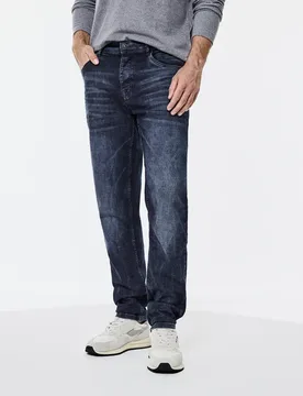 Street One Explorer Relaxed Fit Jeans male Blau - Street One MEN - FashionsVida